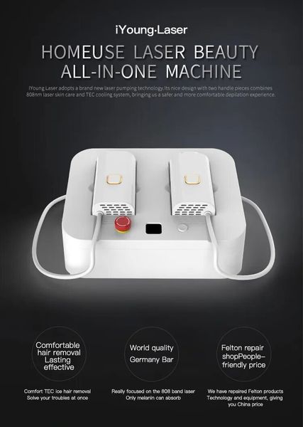 mini 808 iyoung laser skin rejuvenation laser hair removal machine home use laser machine, Black
mini 808 iyoung laser skin rejuvenation laser hair removal machine home use laser machine, Black
