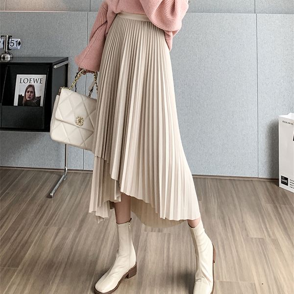 skirts long pleated skirts women autumn elegant elastic high waist loose skirts slim harajuku irregular vintage skirts solid color n973 2304, Black
skirts long pleated skirts women autumn elegant elastic high waist loose skirts slim harajuku irregular vintage skirts solid color n973 2304, Black