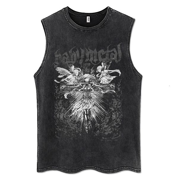 men' tank distressed washed y2k clothes men women oversized vest anime girls sleeveless tshirt hipster casual summer dress 230427, White;black
men' tank distressed washed y2k clothes men women oversized vest anime girls sleeveless tshirt hipster casual summer dress 230427, White;black