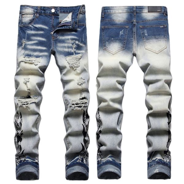 men's jeans european jean hombre letter star am tiny spot men embroidery patchwork ripped trend brand motorcycle pant mens skinny am335, Blue
men's jeans european jean hombre letter star am tiny spot men embroidery patchwork ripped trend brand motorcycle pant mens skinny am335, Blue