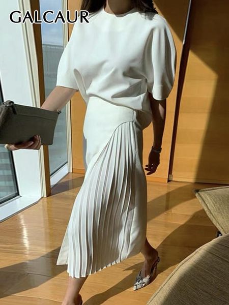 dress galcaur fashion two piece set for women o neck puff sleeve high waist loose skirt solid sets female 2022 autumn korean new, White
dress galcaur fashion two piece set for women o neck puff sleeve high waist loose skirt solid sets female 2022 autumn korean new, White