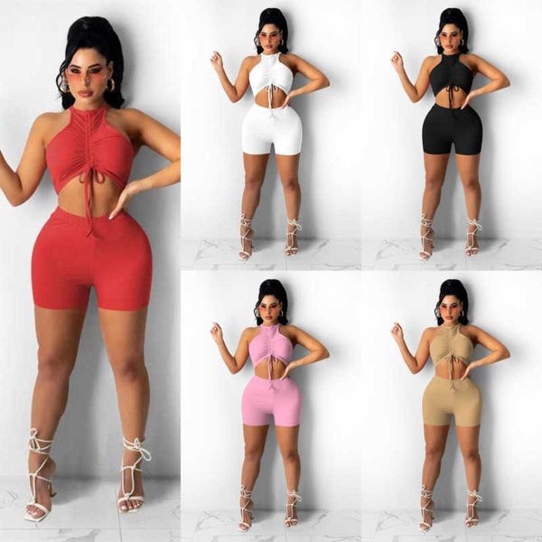 new arrival designer womens tracksuit pleated vest shorts two-piece set solid color elastic pit strip ladies slim suit yoga jogging fitness, Gray
new arrival designer womens tracksuit pleated vest shorts two-piece set solid color elastic pit strip ladies slim suit yoga jogging fitness, Gray