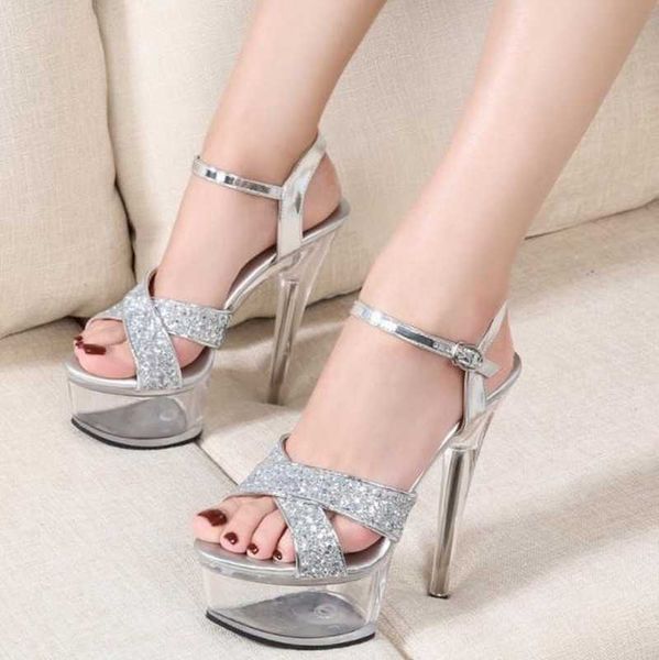 sandals 2022 15cm super high heel sandals female summer woman new crystal with model waterproof stage dancing performance catwalk shoes j230, Black
sandals 2022 15cm super high heel sandals female summer woman new crystal with model waterproof stage dancing performance catwalk shoes j230, Black
