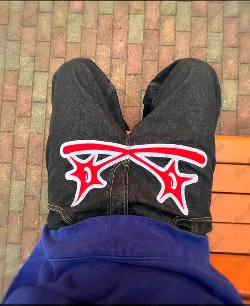 men's jeans european and american high street y2k pants male star embroidered jeans hip hop style men's trend traf homme 230427, Blue
men's jeans european and american high street y2k pants male star embroidered jeans hip hop style men's trend traf homme 230427, Blue