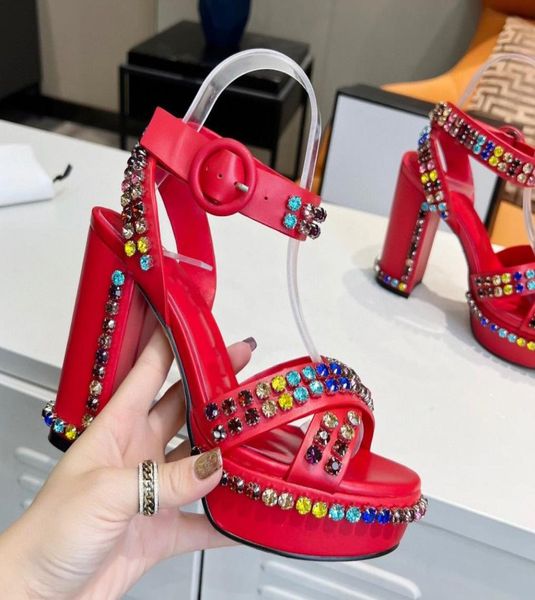 summer woman chunky heel platform sandals ladies color rhinestone decoration high heels sandals femal metal button holidays shoes1573879, Black
summer woman chunky heel platform sandals ladies color rhinestone decoration high heels sandals femal metal button holidays shoes1573879, Black