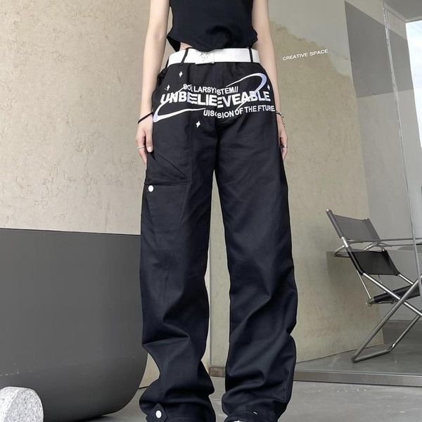 capris harajuku letter printing ruffian handsome loose cargo pants womens 2022 vintage streetwear straight niche design pants women, Black;white
capris harajuku letter printing ruffian handsome loose cargo pants womens 2022 vintage streetwear straight niche design pants women, Black;white