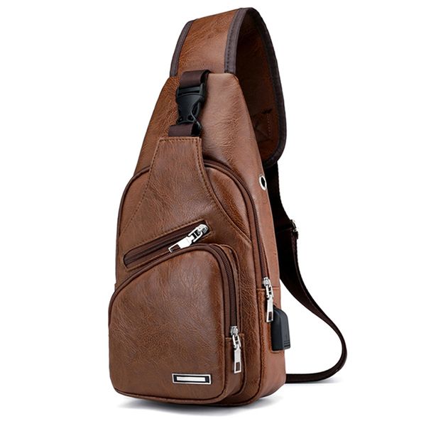 external frame packs selling men sport chest bag vintage pu zipper open crossbody with earphone holes 230427
external frame packs selling men sport chest bag vintage pu zipper open crossbody with earphone holes 230427