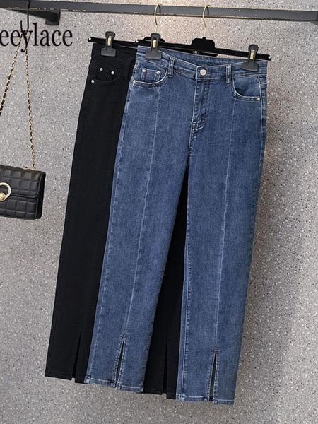 jeans women streetwear elastic denim pants women high waist vintage blue split jeans women long capris female trousers
jeans women streetwear elastic denim pants women high waist vintage blue split jeans women long capris female trousers