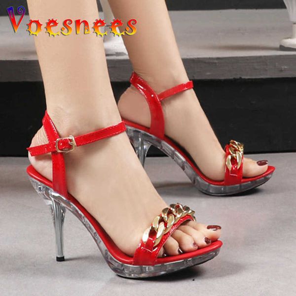sandals voesnees gold chain design women sandals summer beach party shoes plus size transparent platform 95cm stilettos j230428, Black
sandals voesnees gold chain design women sandals summer beach party shoes plus size transparent platform 95cm stilettos j230428, Black