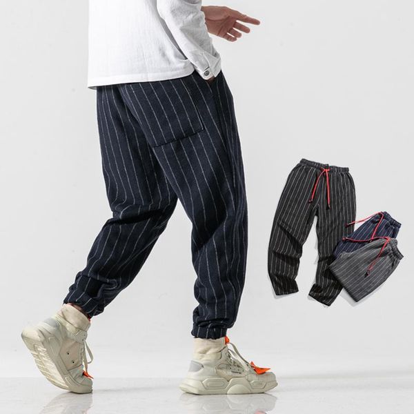 pants fashion striped men's harem pants chinese style man casual loose trousers 2022 elastic waist man joggers pants 5xl, Black
pants fashion striped men's harem pants chinese style man casual loose trousers 2022 elastic waist man joggers pants 5xl, Black