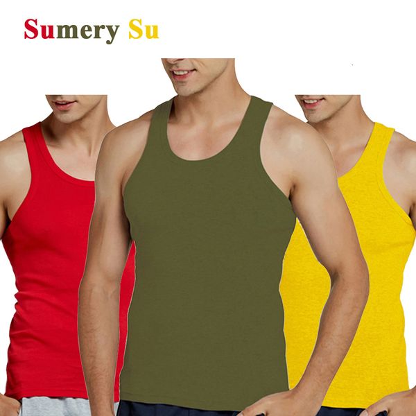 men' tank men 2023 summer 100 cotton cool fitness vest sleeveless gym slim colorful casual undershirt male 7 colors 1pcs 230427, White;black
men' tank men 2023 summer 100 cotton cool fitness vest sleeveless gym slim colorful casual undershirt male 7 colors 1pcs 230427, White;black