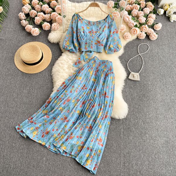 two piece dress women summer bohemian print set elastic ruched puff sleeve short high waist pleated long skirt two piece suits 230428, White
two piece dress women summer bohemian print set elastic ruched puff sleeve short high waist pleated long skirt two piece suits 230428, White