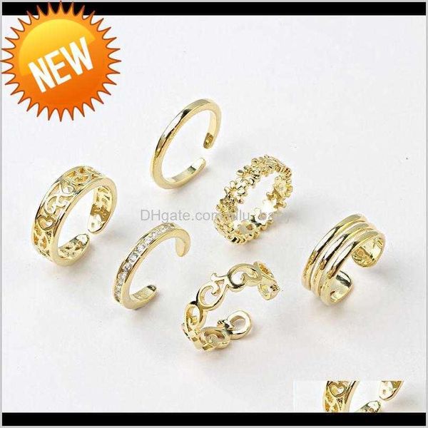 6pcs gold plated color protection foot index finger tail opening adjustable set 8hezy toe rings wti5r, Silver 
6pcs gold plated color protection foot index finger tail opening adjustable set 8hezy toe rings wti5r, Silver