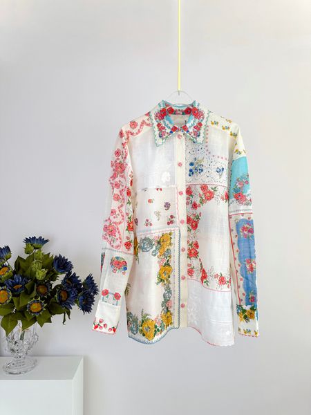 women's blouses & shirts 2023 australian luxury designer designs spring/summer new style from high tide resort collection splice style, White
women's blouses & shirts 2023 australian luxury designer designs spring/summer new style from high tide resort collection splice style, White