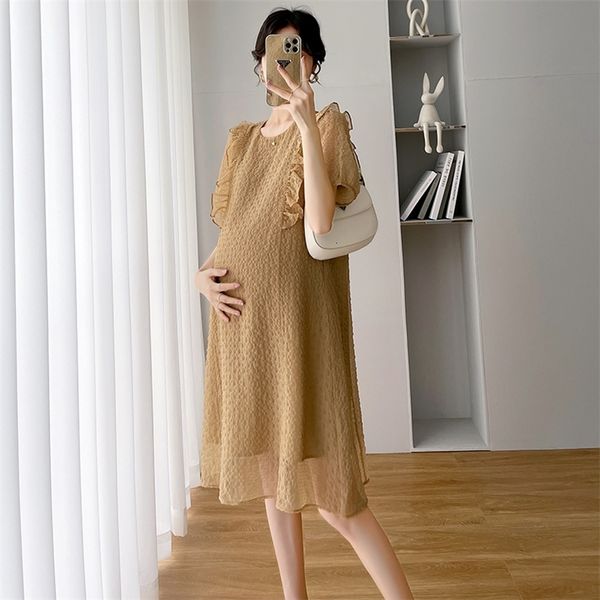 maternity dresses 8673# summer korean fashion maternity dress chic ins quality light clothes for pregnant women ruffle elegant pregnancy clo, White
maternity dresses 8673# summer korean fashion maternity dress chic ins quality light clothes for pregnant women ruffle elegant pregnancy clo, White