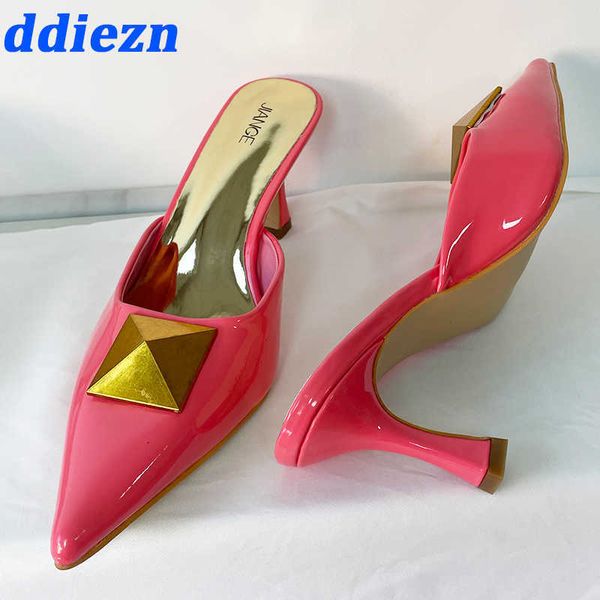 sandals heels woman pumps mules shoes 2023 fashion metal pointed toe female footwear slip on ladies high heels slides sandals j230428, Black
sandals heels woman pumps mules shoes 2023 fashion metal pointed toe female footwear slip on ladies high heels slides sandals j230428, Black