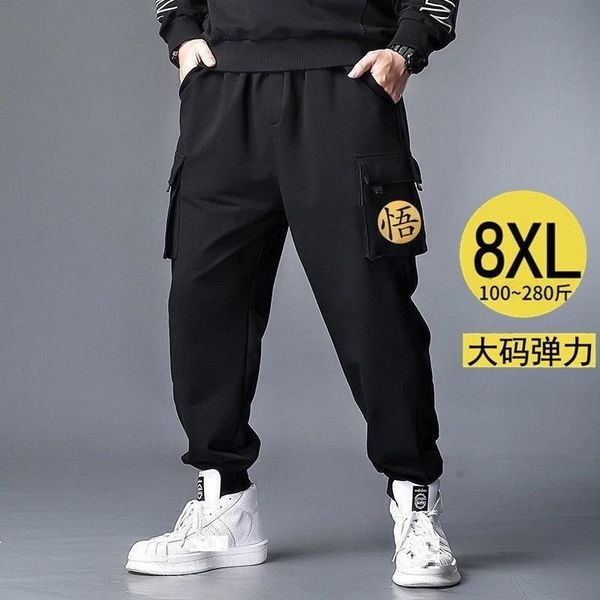 pants summer autumn men casual cargo pants pockets plus size 6xl 7xl 8xl loose elastic waist elasticity sports oversize pants 52 54 56, Black
pants summer autumn men casual cargo pants pockets plus size 6xl 7xl 8xl loose elastic waist elasticity sports oversize pants 52 54 56, Black