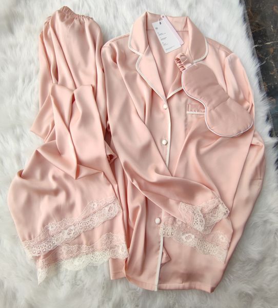 women's sleepwear silk ladies pajamas spring ice silk long sleeve pants two piece print fashion ladies luxury homewear casual pajamas w, Black;red
women's sleepwear silk ladies pajamas spring ice silk long sleeve pants two piece print fashion ladies luxury homewear casual pajamas w, Black;red
