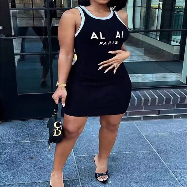 elegant slip bodycon sleeveless mini dress women summer letter printing contrast tank slim fit dress, Black;gray
elegant slip bodycon sleeveless mini dress women summer letter printing contrast tank slim fit dress, Black;gray