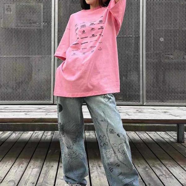 designer balencigas women t shirt high-quality paris year of rabbit exclusive fashion brand full-letter printing loose female round neck 9oa, White;black
designer balencigas women t shirt high-quality paris year of rabbit exclusive fashion brand full-letter printing loose female round neck 9oa, White;black