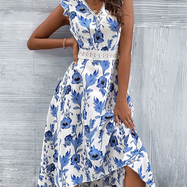 casual dresses elegant lace stitching women summer floral print hollow beach long fashion white irregular 230427, Black;gray
casual dresses elegant lace stitching women summer floral print hollow beach long fashion white irregular 230427, Black;gray