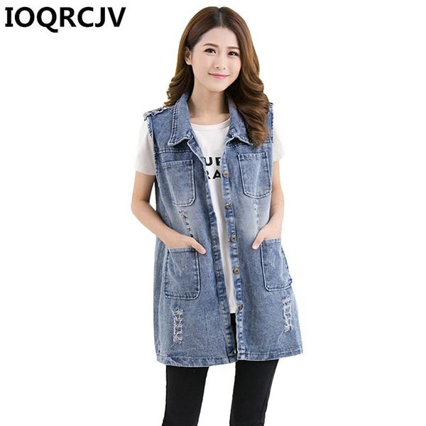 vests 2022 new spring fall fashion long denim jacket vests women sleeveless female hole jeans waistcoat casual outerwear 3xl 4xl 5xl, Black;white
vests 2022 new spring fall fashion long denim jacket vests women sleeveless female hole jeans waistcoat casual outerwear 3xl 4xl 5xl, Black;white