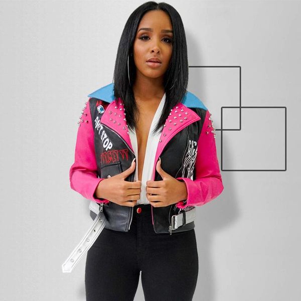 jackets 2023 autumn women metal circle camouflage army green slim cool lady pu leather jackets sweet female zipper faux femme outwear, Black;brown
jackets 2023 autumn women metal circle camouflage army green slim cool lady pu leather jackets sweet female zipper faux femme outwear, Black;brown