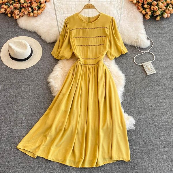 dresses new spring summer women half sleeve slim long dress hollow out patchwork solid color vintage dress, Black;gray
dresses new spring summer women half sleeve slim long dress hollow out patchwork solid color vintage dress, Black;gray