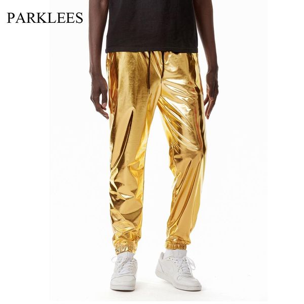 pants parklees gold silver metallic shiny sweatpants male party nightclub dj rock hip hop pants fashion fit straight leg trousers 3xl, Black
pants parklees gold silver metallic shiny sweatpants male party nightclub dj rock hip hop pants fashion fit straight leg trousers 3xl, Black
