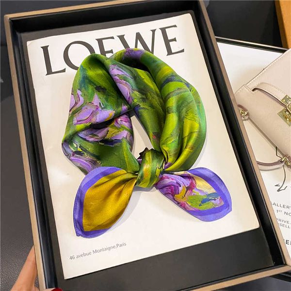 scarves 2023 luxury brand headband small handkerchiefs design 100 real silk scarf women square neckerchief female hair ribbon bandana j23042, Blue;gray
scarves 2023 luxury brand headband small handkerchiefs design 100 real silk scarf women square neckerchief female hair ribbon bandana j23042, Blue;gray