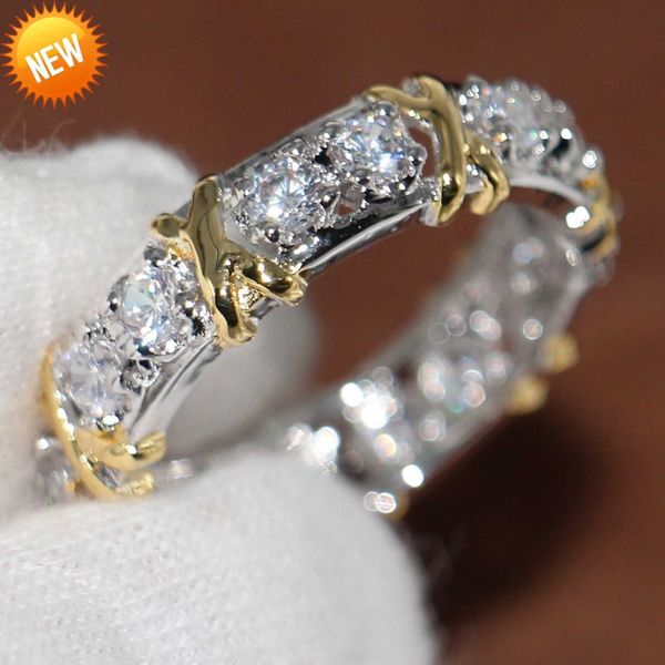 wholesale professional eternity diamonique cz simulated diamond 10kt white yellow gold filled wedding band cross ring size 5-11, Slivery;golden
wholesale professional eternity diamonique cz simulated diamond 10kt white yellow gold filled wedding band cross ring size 5-11, Slivery;golden