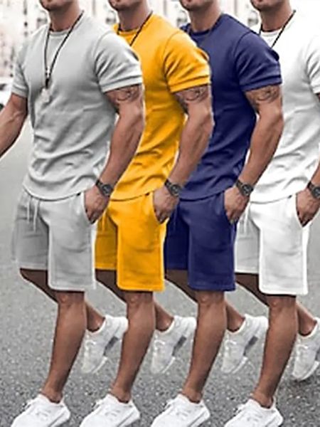 men's tracksuits men clothing tshirt sets solid color plain oneck tshirt and outdoor short sleeve 2 piece apparel 230427, Gray
men's tracksuits men clothing tshirt sets solid color plain oneck tshirt and outdoor short sleeve 2 piece apparel 230427, Gray