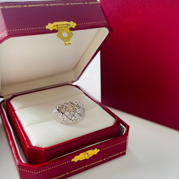 designer women rings classic diamond band rings luxury engagement wedding ring anniversary gifts high quality, Silver
designer women rings classic diamond band rings luxury engagement wedding ring anniversary gifts high quality, Silver