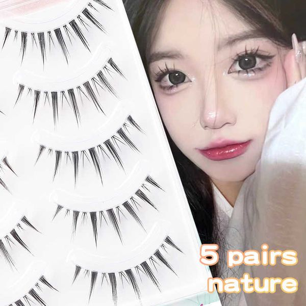3 pcfalse eyelashes 5 pairs anime eyelash transparent stalk invisible band manga lashes natural false eyelashes makeup z0428
3 pcfalse eyelashes 5 pairs anime eyelash transparent stalk invisible band manga lashes natural false eyelashes makeup z0428
