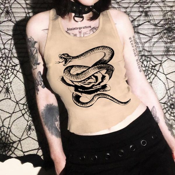 tanks gothic y2k casual black snake print t shirt crop women fashion dark style street retro printed round neck vest, Black;white
tanks gothic y2k casual black snake print t shirt crop women fashion dark style street retro printed round neck vest, Black;white