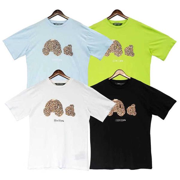 palm 22ss fashion angel leopard cut head bear letter short sleeve t-shirt men and women couple high street half shirt, White;black
palm 22ss fashion angel leopard cut head bear letter short sleeve t-shirt men and women couple high street half shirt, White;black