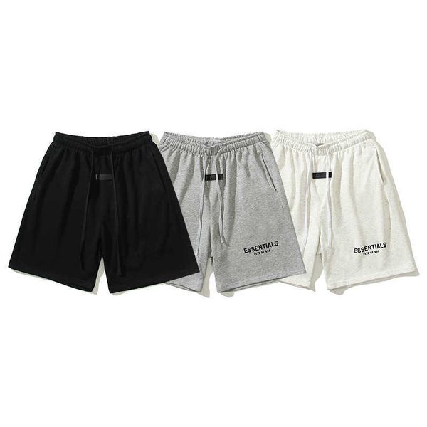 198d women's and men's shorts new fashion high street brand ess letter flocking thin breathable loop loose casual beach pants ngmx, White;black
198d women's and men's shorts new fashion high street brand ess letter flocking thin breathable loop loose casual beach pants ngmx, White;black