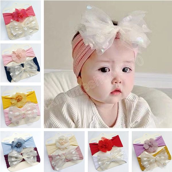 2pcs/set lovely artificial flower elastic hairband shining net yarn bows baby headband princess headwear birthday gifts, Slivery;white
2pcs/set lovely artificial flower elastic hairband shining net yarn bows baby headband princess headwear birthday gifts, Slivery;white