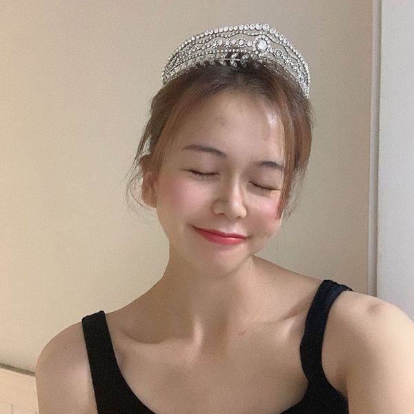 new european and american zircon bride crown vintage palace style grand water diamond princess crown wedding dress accessories ts-0109-a, Silver
new european and american zircon bride crown vintage palace style grand water diamond princess crown wedding dress accessories ts-0109-a, Silver