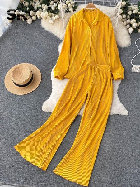 pants singreiny pleat loose two piece sets women long sleeves lapel + elastic waist wide leg long pants autumn 2022 elastic suits, White
pants singreiny pleat loose two piece sets women long sleeves lapel + elastic waist wide leg long pants autumn 2022 elastic suits, White