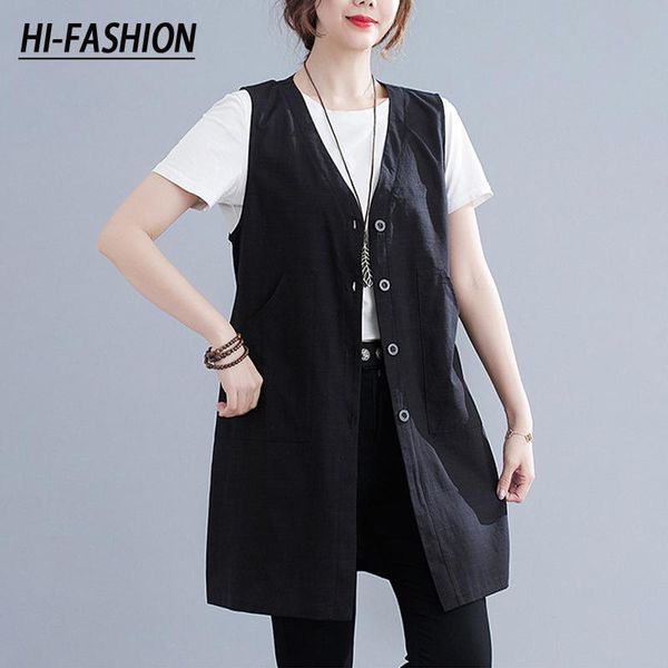 vests hifashion summer kroean style vneck sleeveless women vest cotton linen open stitch solid color vest female casual loose jacket, Black;white
vests hifashion summer kroean style vneck sleeveless women vest cotton linen open stitch solid color vest female casual loose jacket, Black;white