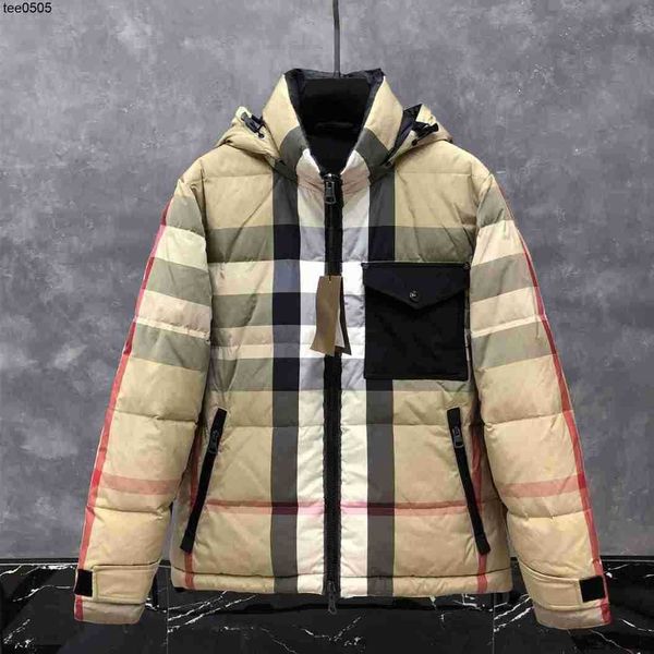 designer 2022 winter new british plaid burbrerys double sided hooded b family men's fashionable down jacket goose down plaid ski jacket, Black
designer 2022 winter new british plaid burbrerys double sided hooded b family men's fashionable down jacket goose down plaid ski jacket, Black