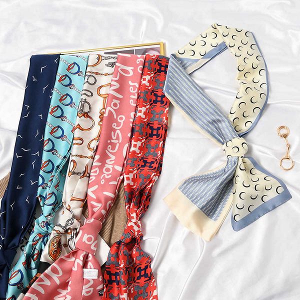 scarves chain letter leopard print women hair tie band kerchief wrist ribbons fashion head neck satin bag scarves long silk scarf 2021 j2304, Blue;gray
scarves chain letter leopard print women hair tie band kerchief wrist ribbons fashion head neck satin bag scarves long silk scarf 2021 j2304, Blue;gray