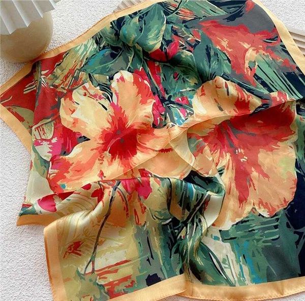 scarves new 53cm scarf satin bandana women summer square small bag wrap retro lady scarves muslim islamic kerchief hijab fj643 j230428, Blue;gray
scarves new 53cm scarf satin bandana women summer square small bag wrap retro lady scarves muslim islamic kerchief hijab fj643 j230428, Blue;gray