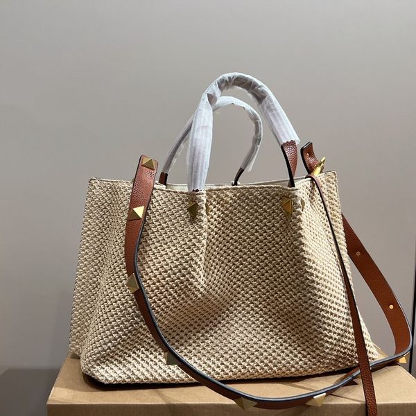5a brand designer bag new summer fashion luxury lafite tote super large capacity women's rivet handbag beach bag public document bag bu
5a brand designer bag new summer fashion luxury lafite tote super large capacity women's rivet handbag beach bag public document bag bu