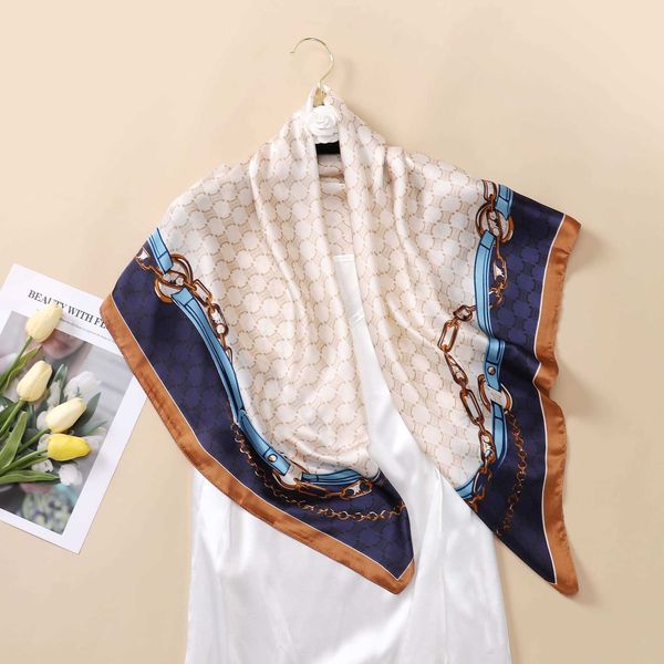 scarves new 90cm square scarf for women luxury print silk satin neck tie female hair bandanda head kerchief hijab shawl wraps 2022 j230428, Blue;gray
scarves new 90cm square scarf for women luxury print silk satin neck tie female hair bandanda head kerchief hijab shawl wraps 2022 j230428, Blue;gray