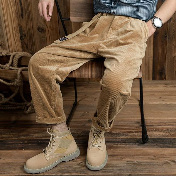 pants 7609 winter fall fashion men's vintage corduroy pants solid color basic simple classical casual loose premium cargo trouser male, Black
pants 7609 winter fall fashion men's vintage corduroy pants solid color basic simple classical casual loose premium cargo trouser male, Black