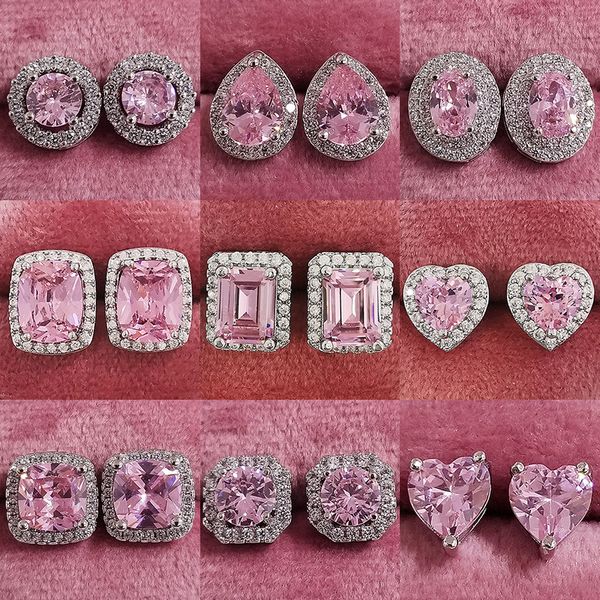 designer pink zircon women's earrings gemstone diamond earrings temperament jewelry wholesale, Golden
designer pink zircon women's earrings gemstone diamond earrings temperament jewelry wholesale, Golden