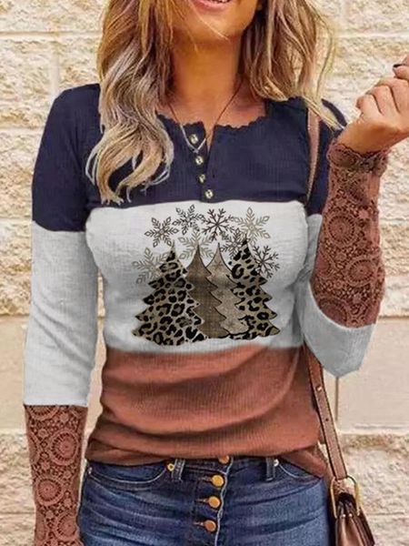 t-shirt longsleeve christmas treepaneled lace snowflake blouse new women's spring autumn tshirt ropa mujer roupas femininas, White
t-shirt longsleeve christmas treepaneled lace snowflake blouse new women's spring autumn tshirt ropa mujer roupas femininas, White