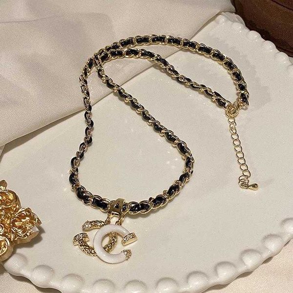 light luxury and high-end black leather with micro inlaid zircon double c necklace for female niche design fashionable internet red collarbo, Silver
light luxury and high-end black leather with micro inlaid zircon double c necklace for female niche design fashionable internet red collarbo, Silver